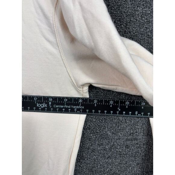 Athleta Balance Cinch Turtleneck Sweatshirt Womens Size S Chantilly Cream - Picture 9 of 9